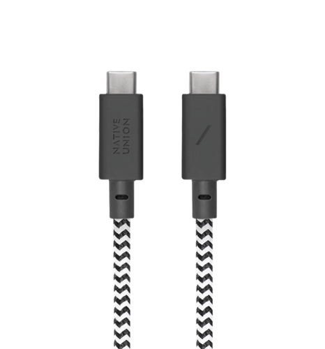 Кабель Native Union Anchor Cable USB-C to USB-C Pro 240W Zebra (3 m) (ACABLE-C-ZEB-NP)
