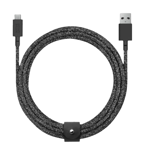 Кабель Native Union Belt Cable USB-A to USB-C Cosmos Black (1.2 m) (BELT-AC-COS-NP)