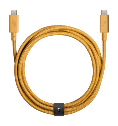 Кабель Native Union Belt Cable USB-C to USB-C Pro 240W Kraft (2.4 m) (BELT-PRO2-KFT-NP)