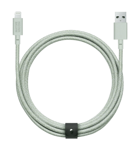 Кабель Native Union Belt Cable USB-C to USB-C Pro Sage (2.4 m) (BELT-C-GRN-PRO-NP)
