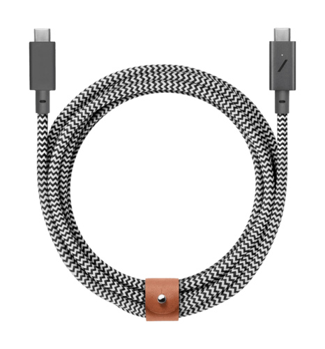 Кабель Native Union Belt Cable USB-C to USB-C Zebra (1.2 m) (BELT-C-ZEB-2-NP)
