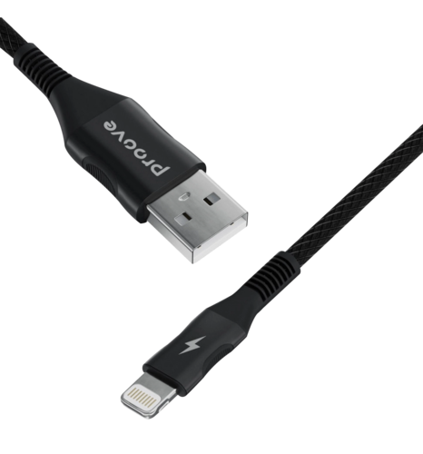 Кабель Proove Braided Scout Lightning 2.4A (1m) (black)