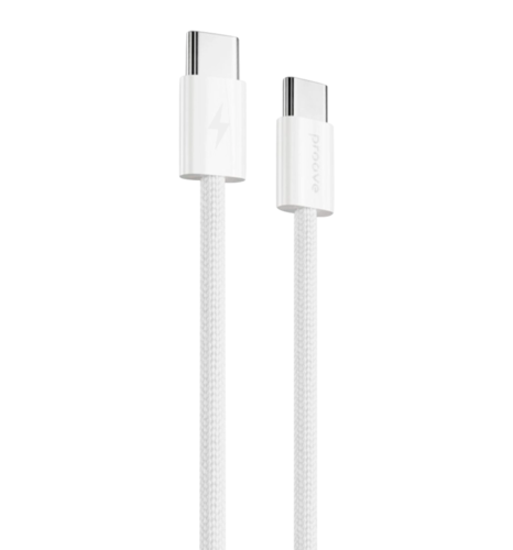 Кабель Proove Energy Streem Type-C to Type-C 60W (1m) (white)