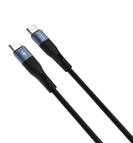 Кабель Proove Light Silicone Type-C to Type-C 60W (1m) (black)