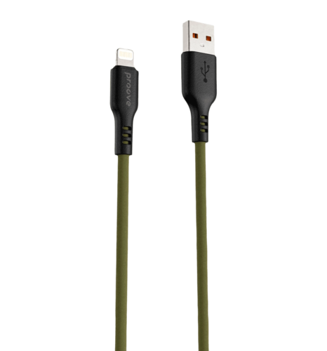 Кабель Proove Rebirth Lightning 2.4A (1m) (green)
