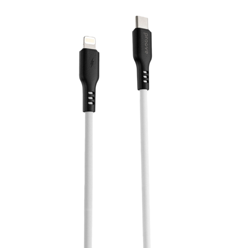 Кабель Proove Rebirth Type-C to Lightning 3A (1m) (white)