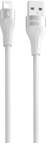 Кабель Proove Soft Silicone USB to Lightning 2.4A (1m) (white)