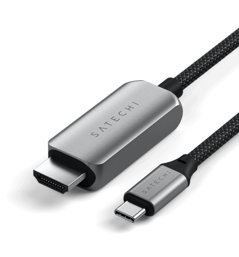 Кабель Satechi USB-C to HDMI 2.1 8K Space Gray (1.8 m) (ST-YH8KCM)