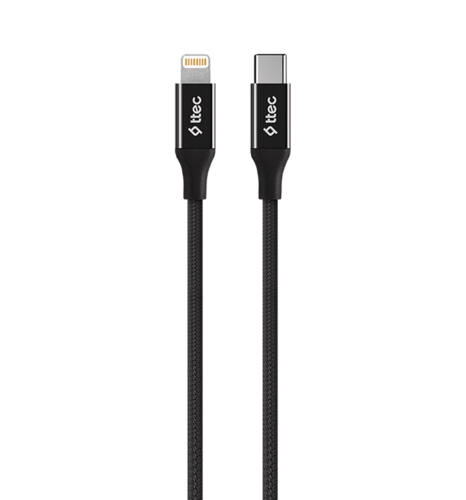 Кабель Ttec Alumi Cable Type-С- Lightning 1,5м Black (2DK41S)
