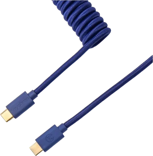 Кабель Type-A/Type-C Keychron Coiled Cable Blue