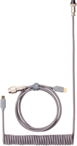 Кабель Type-A/Type-C Keychron Coiled Cable Grey