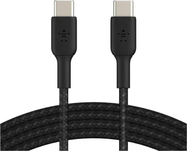 Кабель USB Type-C Belkin Boost Up Charge Braided USB-C Black 1m (CAB004BT1MBK)