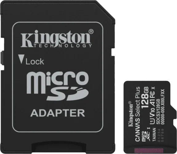 Карта памяти 128GB microSDXC Canvas Select Plus G en3 150MB/s A1 Card + Adapter SDCS3/128GB