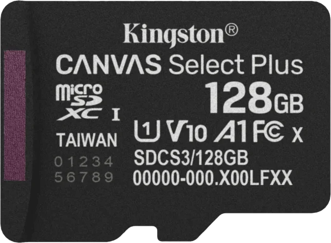 Карта памяти 128GB microSDXC Canvas Select Plus G en3 150R A1 Single Pack w/o ADP SDCS3/128GBSP