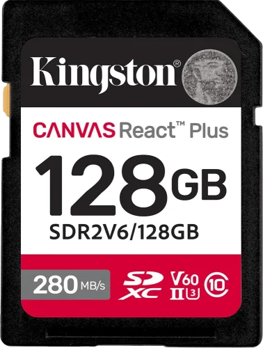 Карта пам'яті 128GB SDXC Canvas React Plus SDXC UH S-II 280R/100W U3 V60 SDR2V6/128GB
