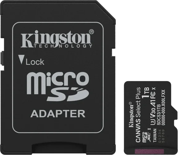 Карта пам'яті 1TB microSDXC Canvas Select Plus Gen 3 150MB/s A1 Card + Adapter SDCS3/1TB