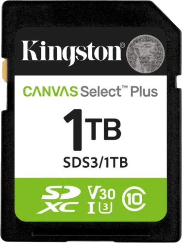 Карта памяти 1TB SDXC Canvas Select Plus Gen3 150 MB/s C10 UHS-I U3 V30 SDS3/1TB