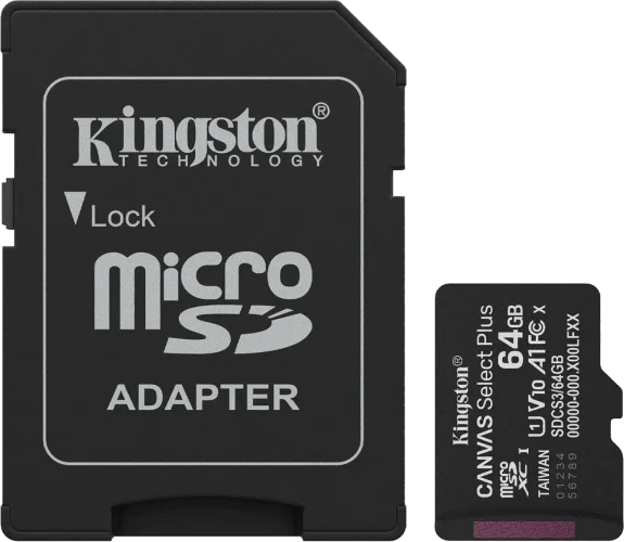 Карта памяти 256GB microSDXC Canvas Select Plus G en3 150MB/s A1 Card + Adapter SDCS3/256GB