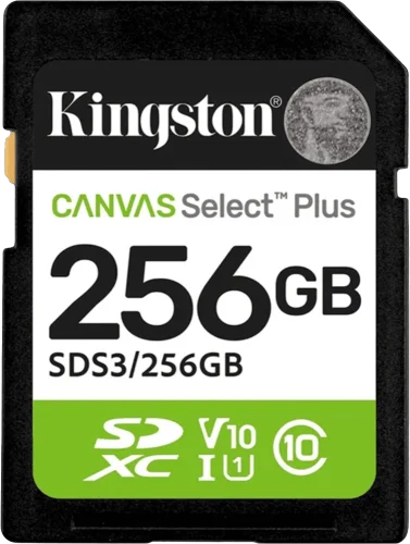 Карта памяти 256GB SDXC Canvas Select Plus Gen3 1 50MB/s C10 UHS-I U1 V10 SDS3/256GB