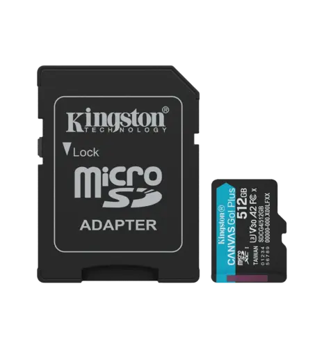 Карта пам'яті 512GB microSDXC Canvas Go Plus Gen4  200MB/s A2 U3 V30 Card + w/o ADP SDCG4/512GBSP