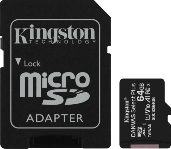 Карта памяти 64GB microSDXC Canvas Select Plus Ge n3 100MB/s A1 Card + Adapter SDCS3/64GB