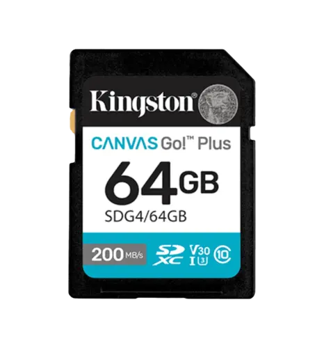 Карта пам'яті 64GB SDXC Canvas Go Plus Gen4 200MB/ s C10 UHS-I U3 V30 SDG4/64GB