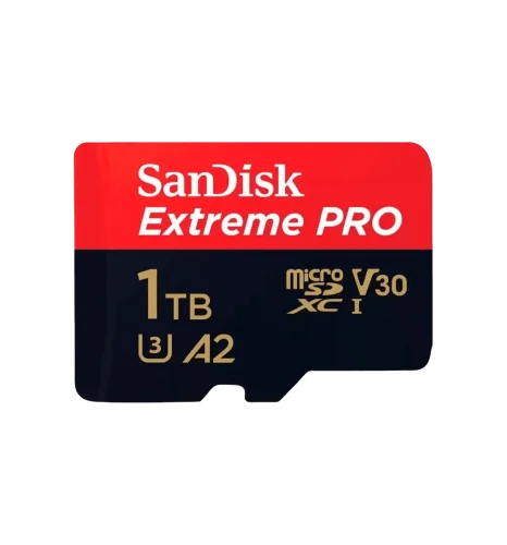 Карта памяти SanDisk Extreme Pro microSDXC 1 ТБ UHS-I U3 + адаптер SD (SDSQXCD-1T00-GN6MA)