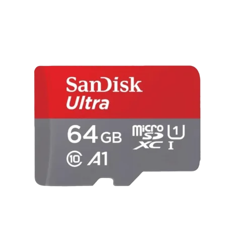 Карта памяти SanDisk microSDXC Ultra 64 ГБ Class 10 UHS-I A1 + SD-адаптер (SDSQUAB-064G-GN6MA)