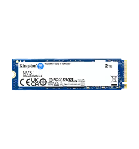 Kingston 2TB NV3 SSD M.2 2280 PCIe 4.0 NVMe, Read: 6,000/ Write: 5,000MB/s
