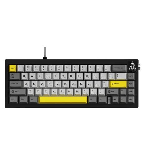 Клавіатура Ajazz AK650 Moon Yellow Switch Black USB-C (AK650-MY-GWY)