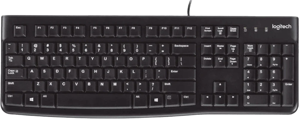 Клавиатура проводная LOGITECH K120 Corded Keyboard - BLACK - USB - UKR - B2B