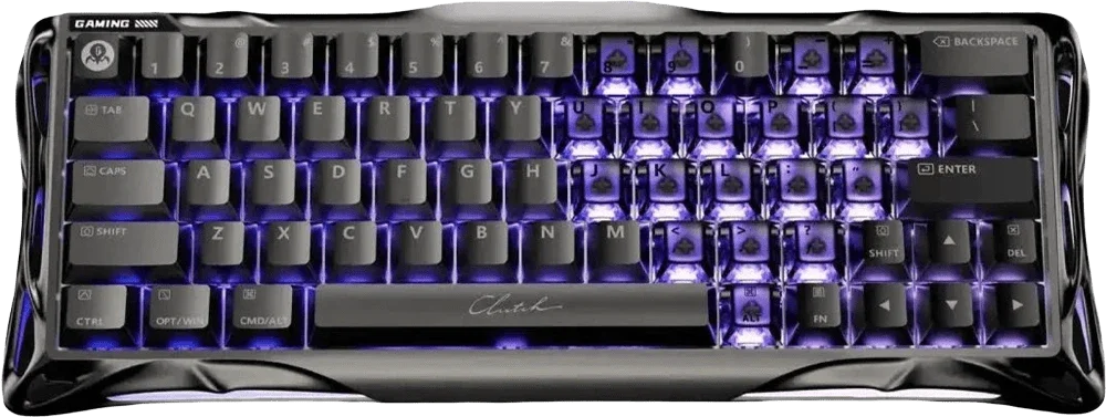 Клавіатура магнітна GravaStar Mercury V60 Pro 60keys, GravaStar Blackcore, USB-A, 8k,RGB, GunMetal
