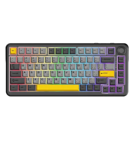 Клавіатура механічна бездротова Ajazz AK820 MAX PLUS Daydream Switch RGB Wireless/BT/USB Black