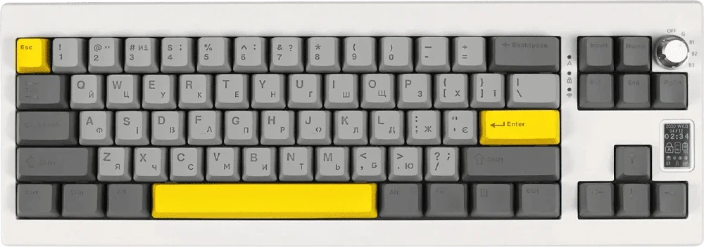 Клавіатура механічна бездротова EPOMAKER Shadow-X Mulan White (SHX-W-M)