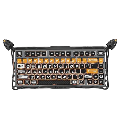 Клавіатура механічна GravaStar Mercury K1 Pro 80keys x Kailh Speedy Mint CyberFlare