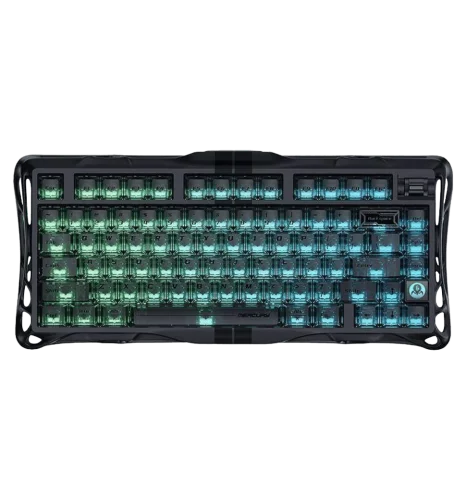 Клавіатура механічна GravaStar Mercury V75 80keys Magnetic Jade Pro 8K USB-A RGB Stealth Black