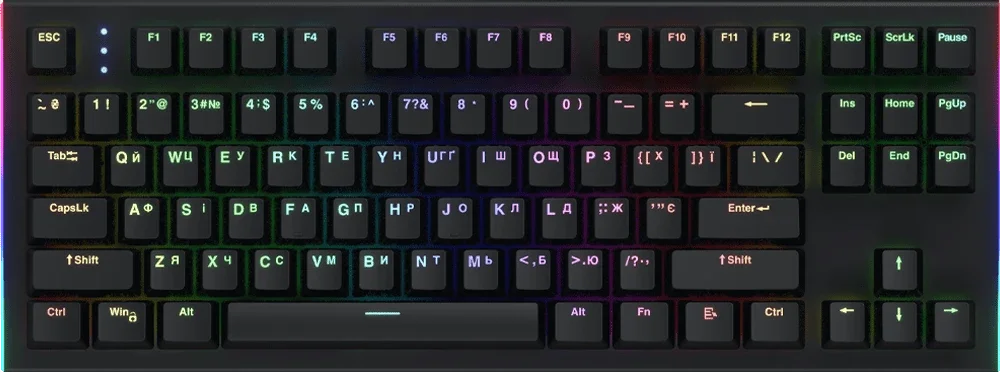 Клавіатура механічна HATOR Gravity X TKL orange (HTK550UA) black
