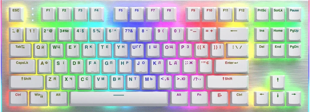 Клавиатура механическая HATOR Gravity X TKL orange (HTK551UA) white