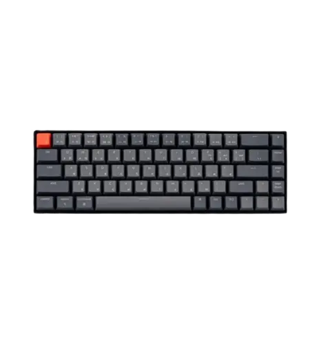 Клавіатура механічна Keychron K6 68Key, Gateron G Pro Brown, Hot-swap, BT/USB-A, EN/UKR, RGB, чорний