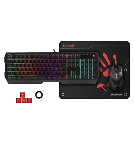 Комплект USB A4Tech Bloody B1700, чорний