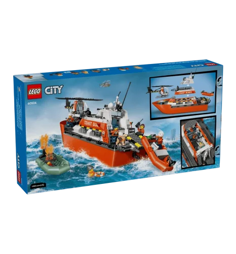 Конструктор LEGO City Рятувальний катер і гелікоптер берегової охорони