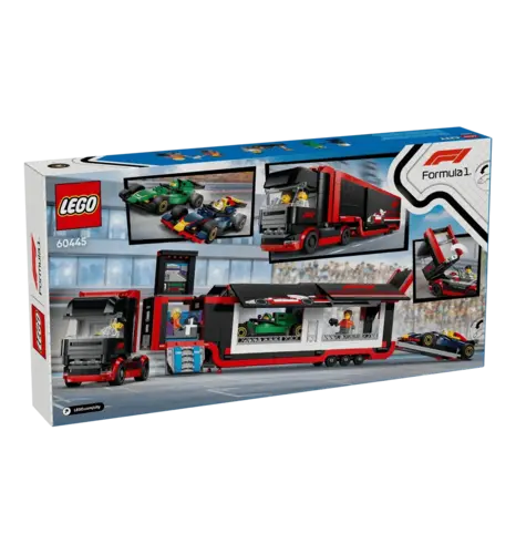 Конструктор LEGO City Вантажівка F1 з автомобілями RB20 та AMR24