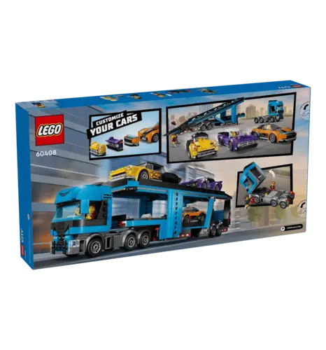 Конструктор LEGO City Вантажівка-транспортер зі спортивними авто