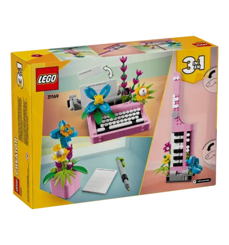 Конструктор LEGO Creator Друкарська машинка з квітами