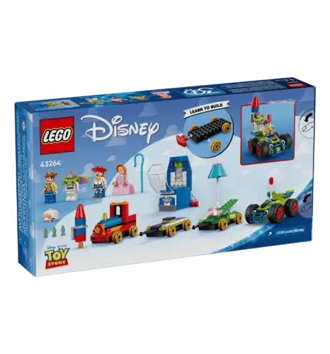 Конструктор LEGO Disney Pixar Святкування з Історії Іграшок: потяг і авто для перегонів