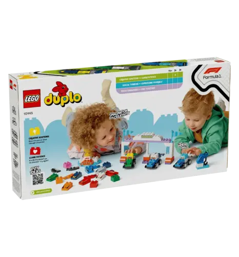 Конструктор LEGO DUPLO Town Автомобілі для перегонів і пілоти команд Формули-1