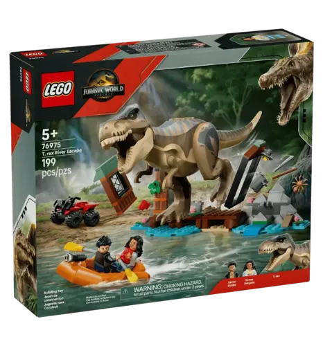 Конструктор LEGO Jurassic World  Втеча річкою від тиранозавра