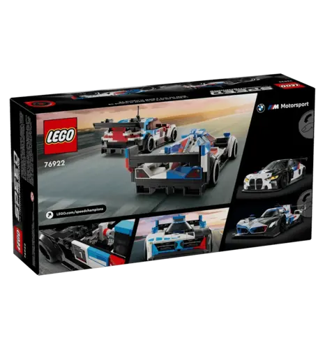 Конструктор LEGO Speed Champions Автомобілі для перегонів BMW M4 GT3 і BMW M Hybrid V8