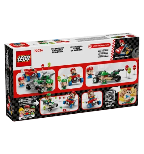 Конструктор LEGO Super Mario Mario Kart – Baby Mario vs. Baby Luigi