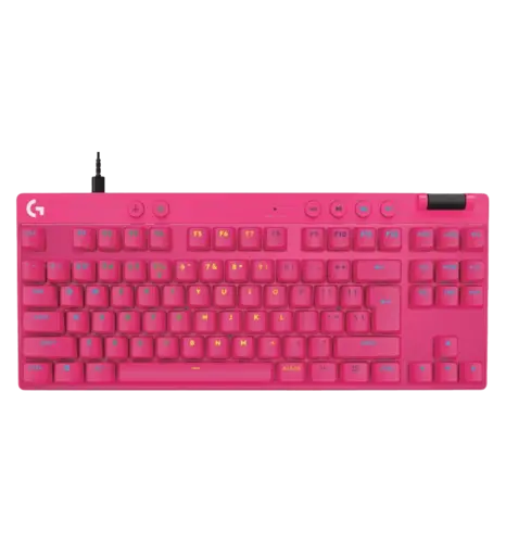 Клавіатура LOGITECH G PRO X TKL RAPID Wired Gaming Keyboard - MAGENTA (920-013253 )